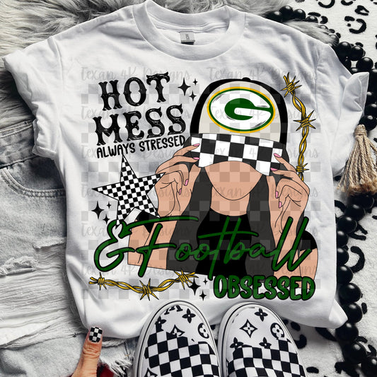 Hot Mess Football Obsessed Packers