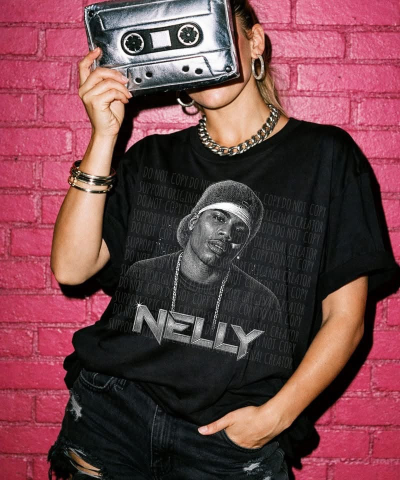 Nelly B&W Black Tee