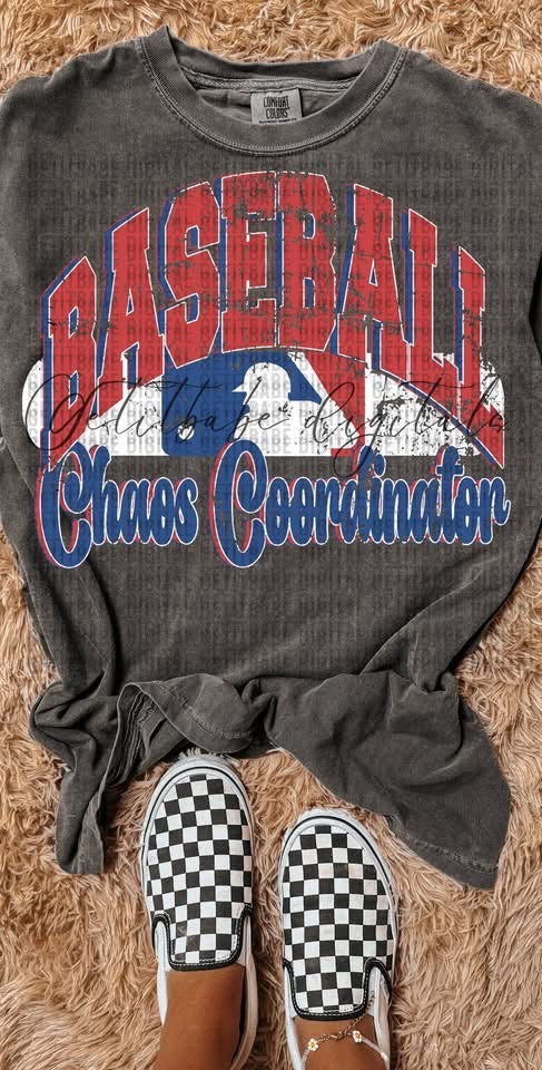 Red and Blue Baseball