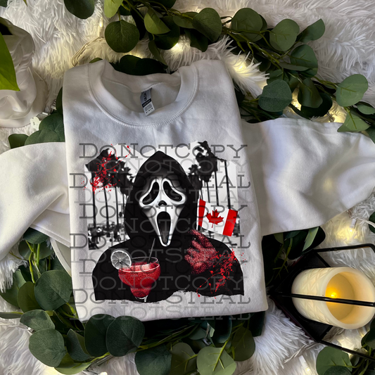 Ghostface with an hourglass