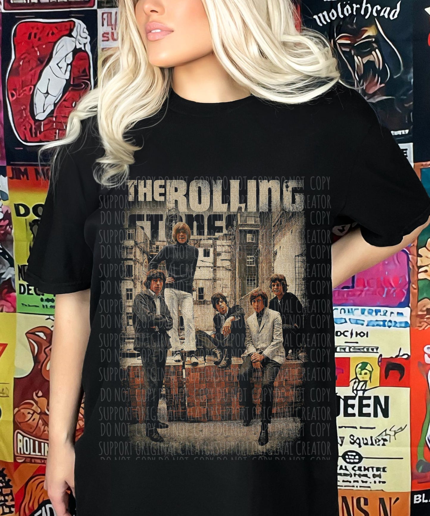 The Rolling Stones Vintage BLK Tee