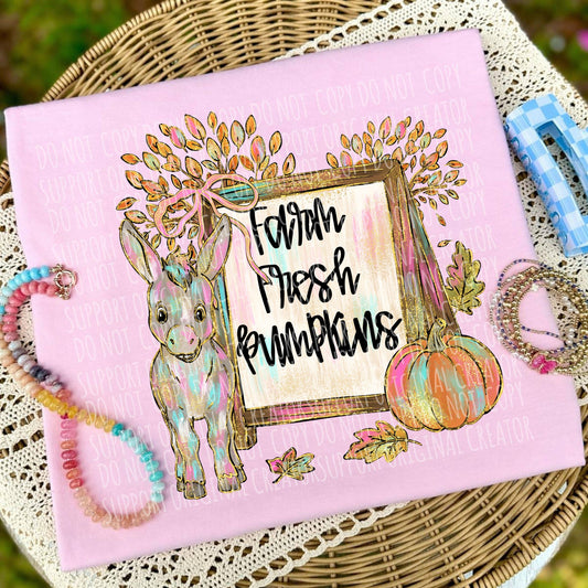 Farm Fresh Pumpkins Donkey