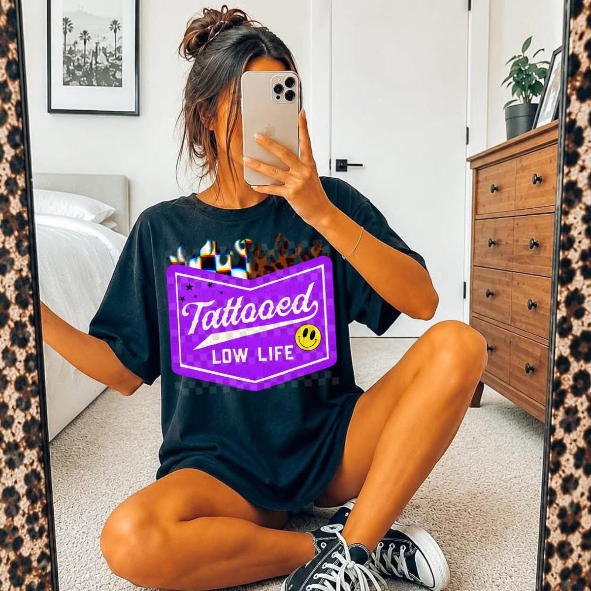 Tattooed Low Life Blk Tee