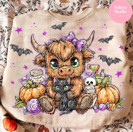 Halloween Cow and Cat