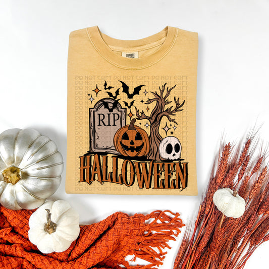 RIP Halloween Graveyard Scene