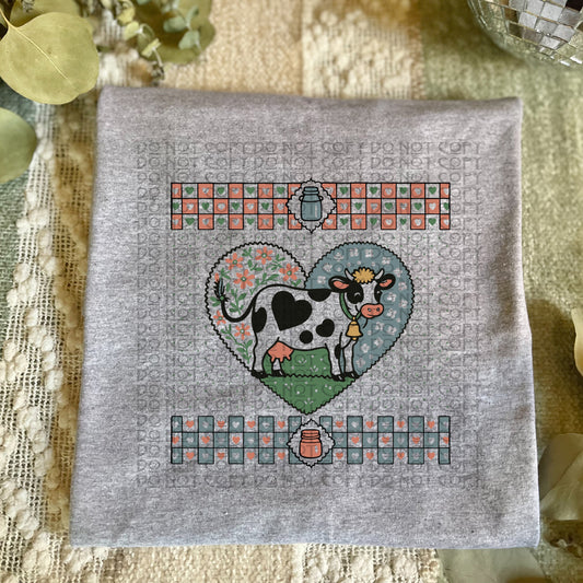 Floral Cow Heart
