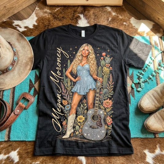 Megan M Blk Tee