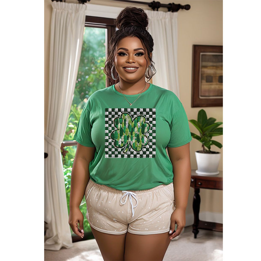 Faux Embroidery Shamrock