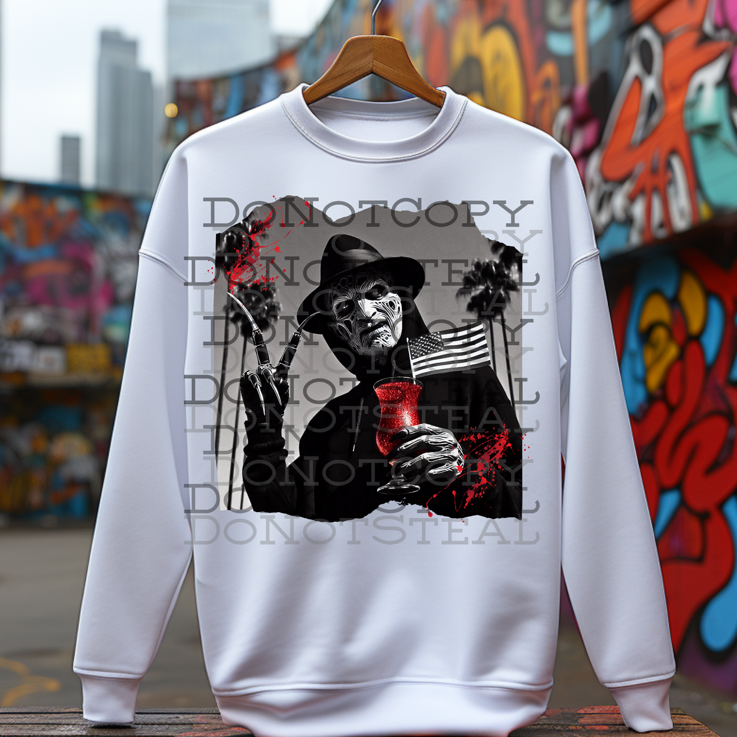 Freddy with an hourglass