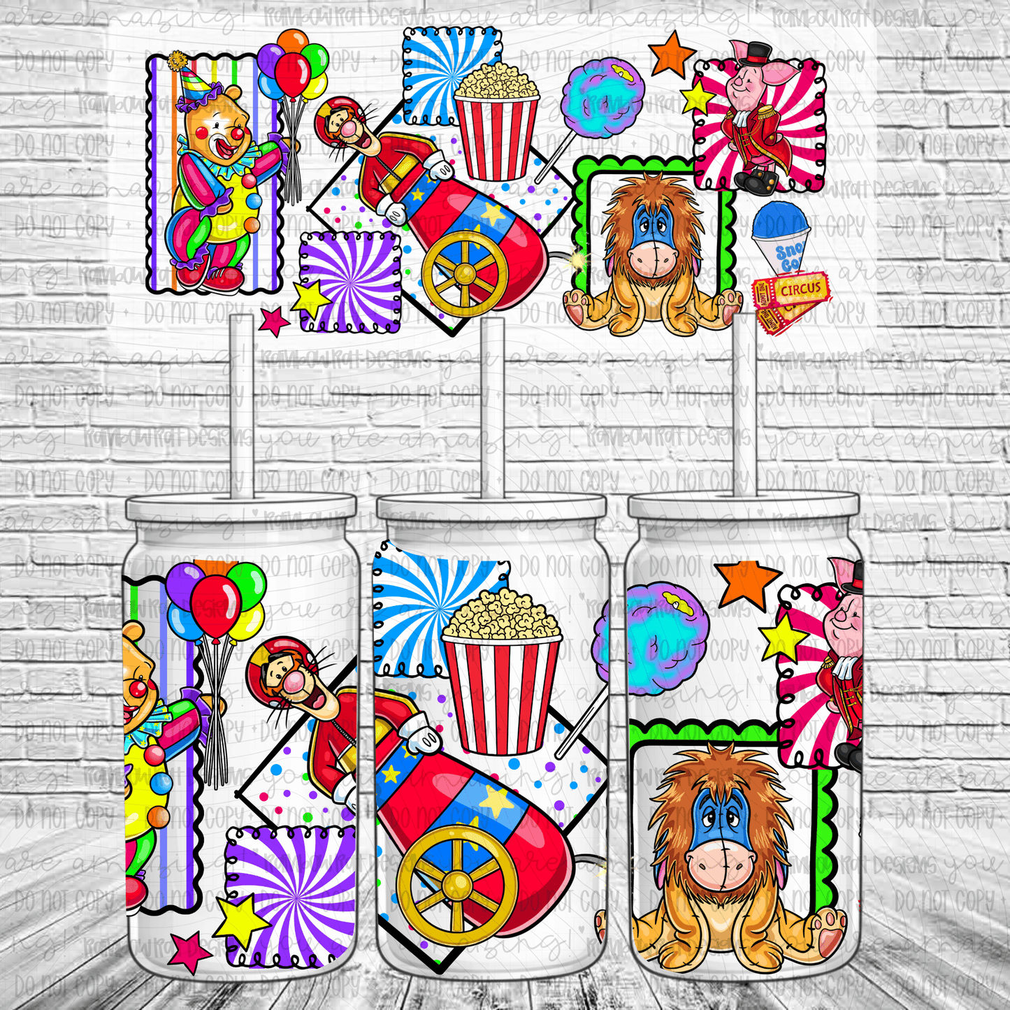 Pooh Circus UV