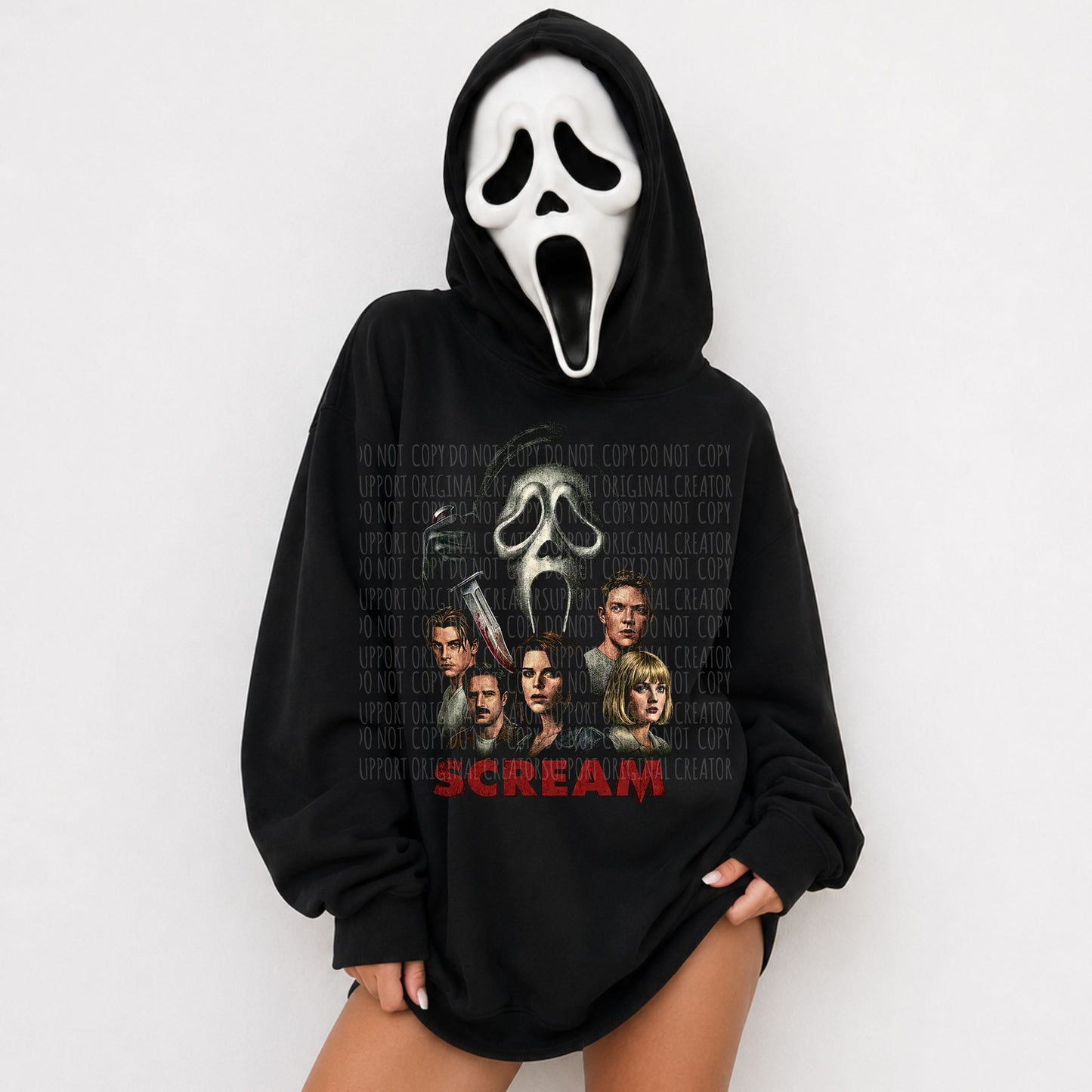 Scream blk tee