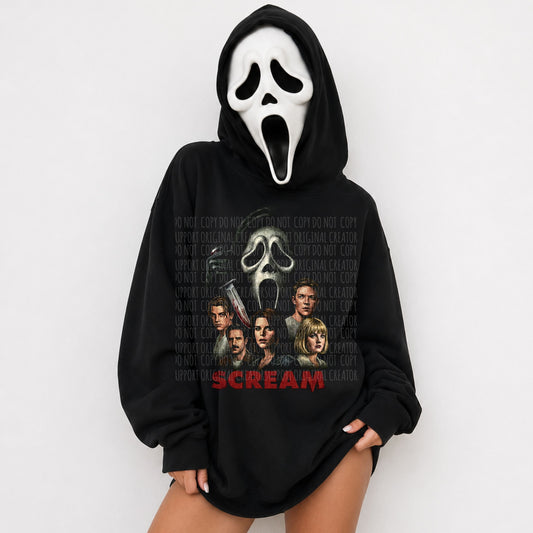 Scream blk tee