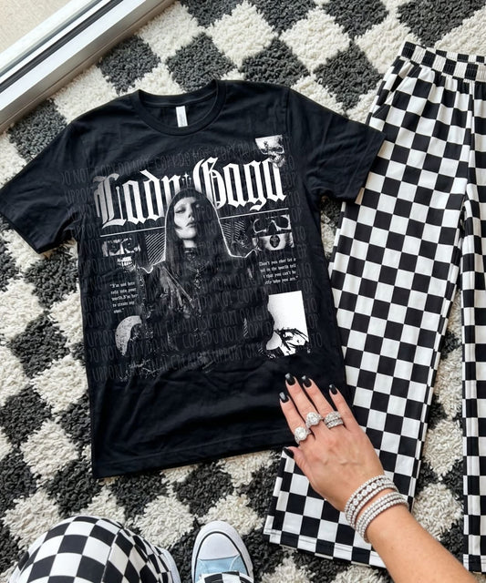 Lady G Blk tee