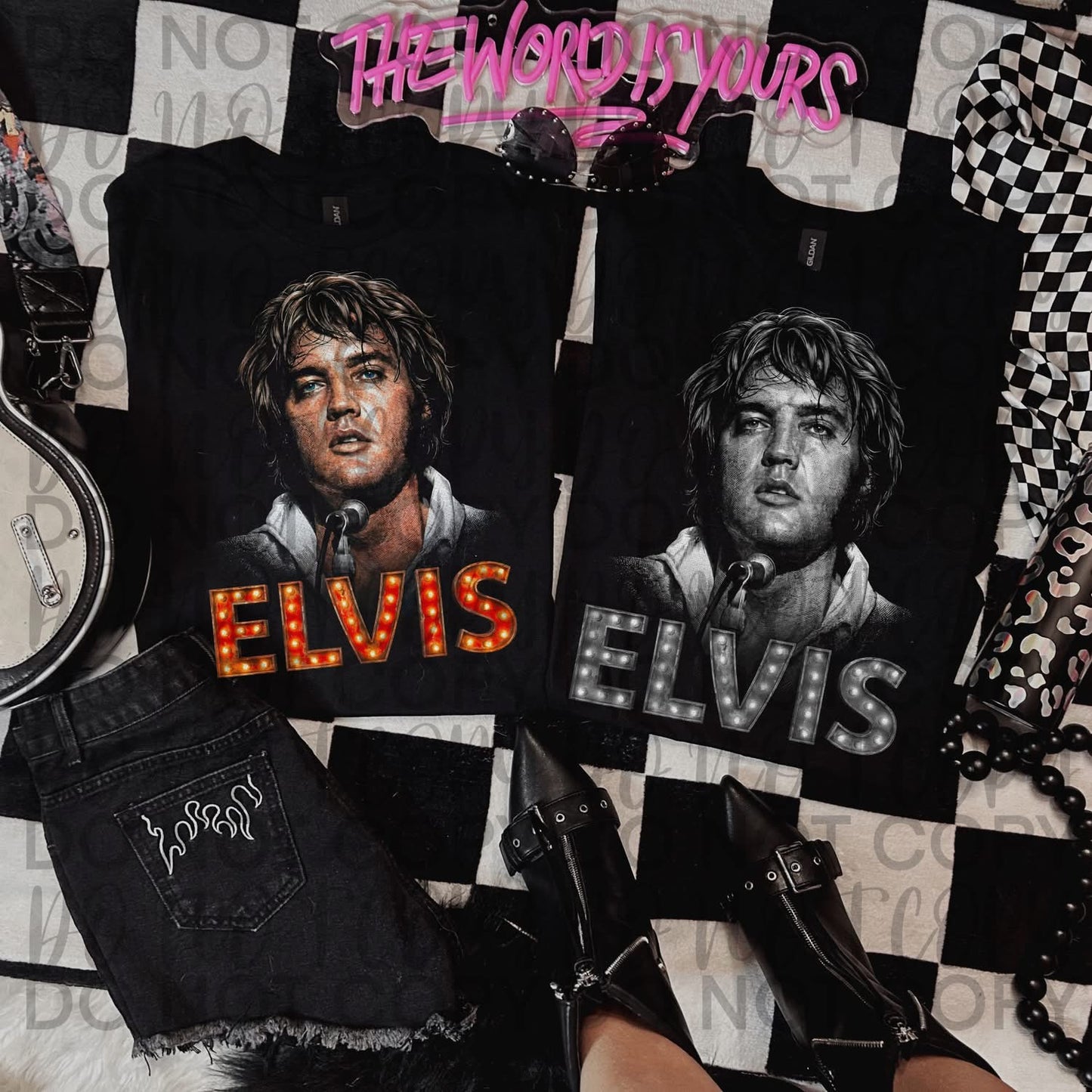 Elvis BLK Tee