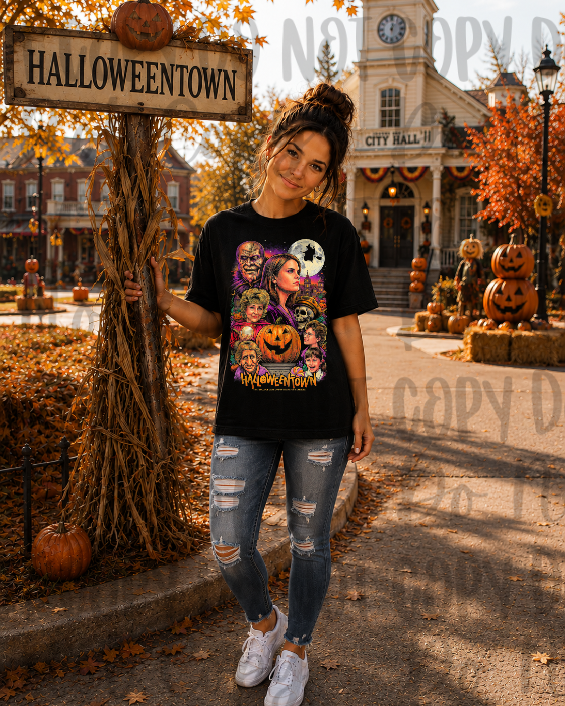 Halloweentown blk tee