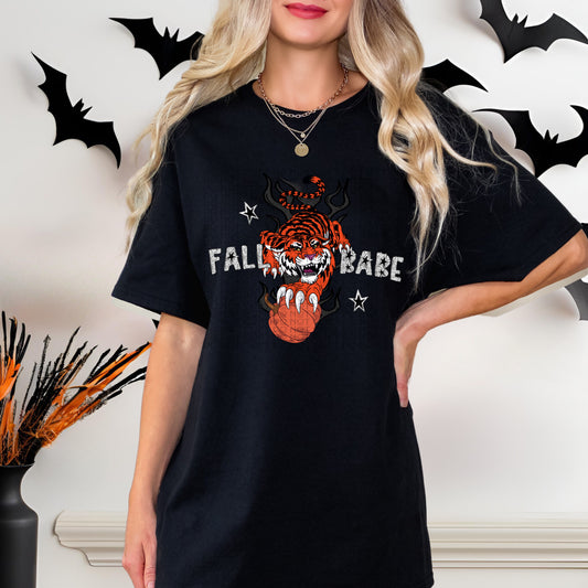 Fall Babe Tiger Pumpkin