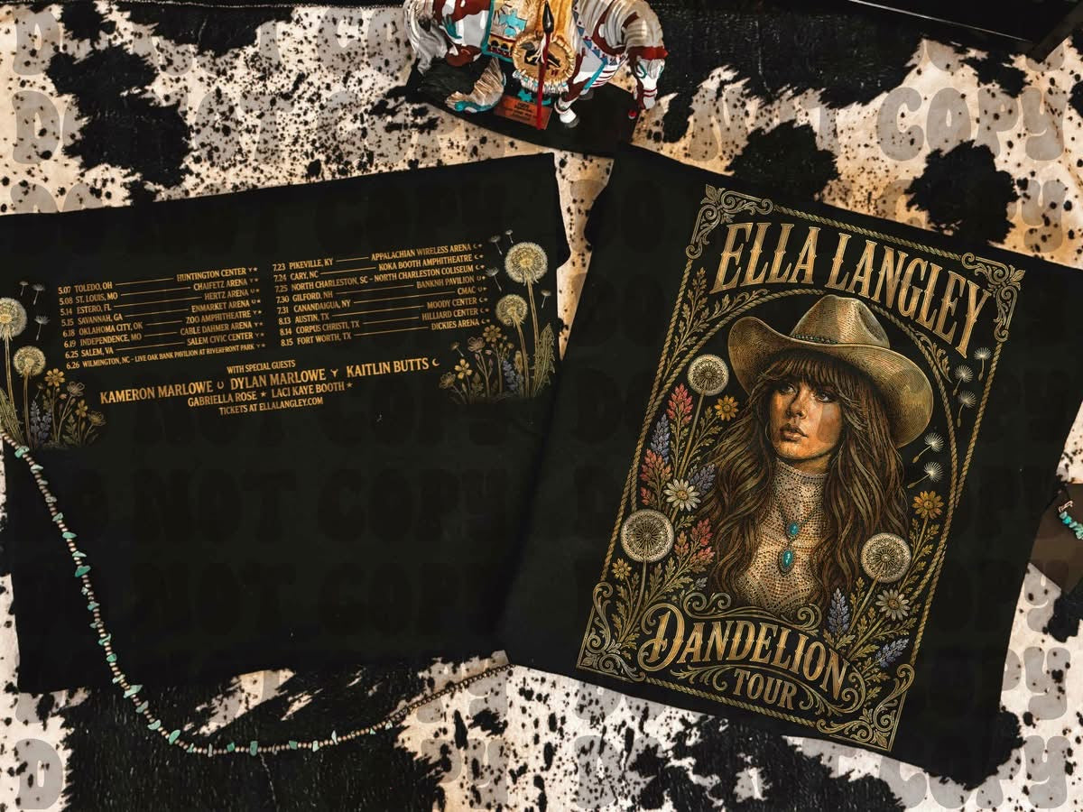 EL Dandelion Tour Black Tee