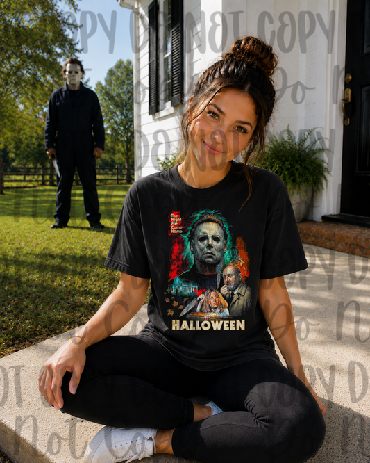 Halloween blk tee