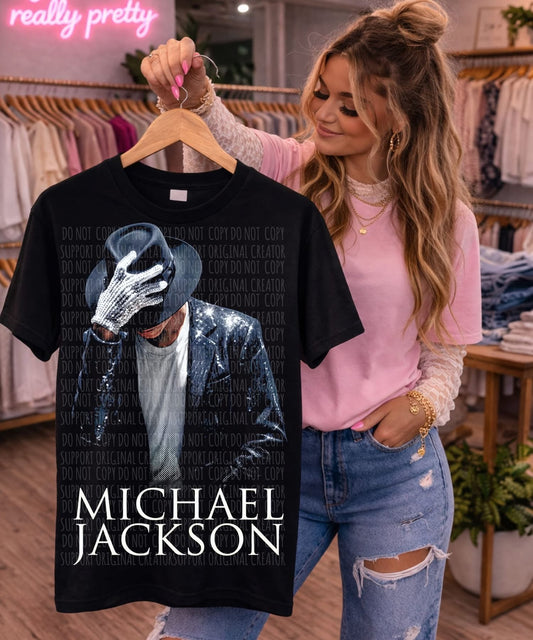 M Jackson Blk Tee
