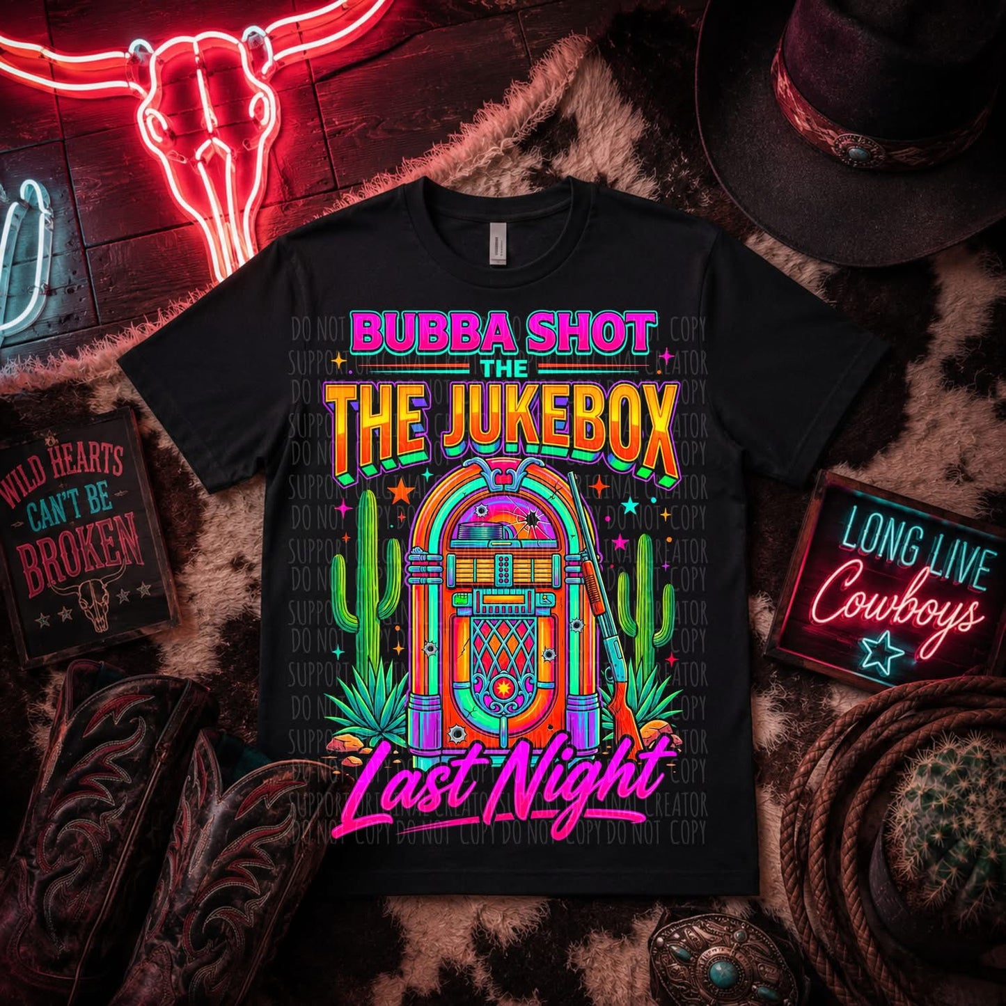 Bubba Shot the Jukebox BLK Tee