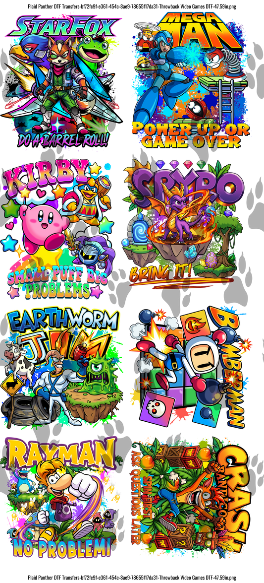 Vintage Gamer DTF Gangsheet