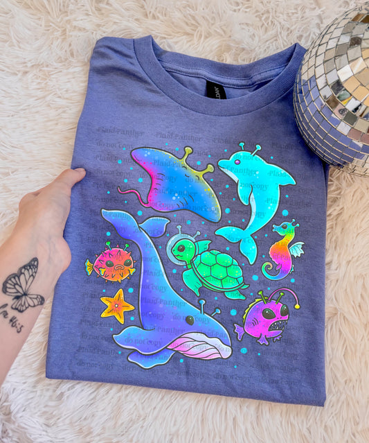 Astronaut Sea Animals
