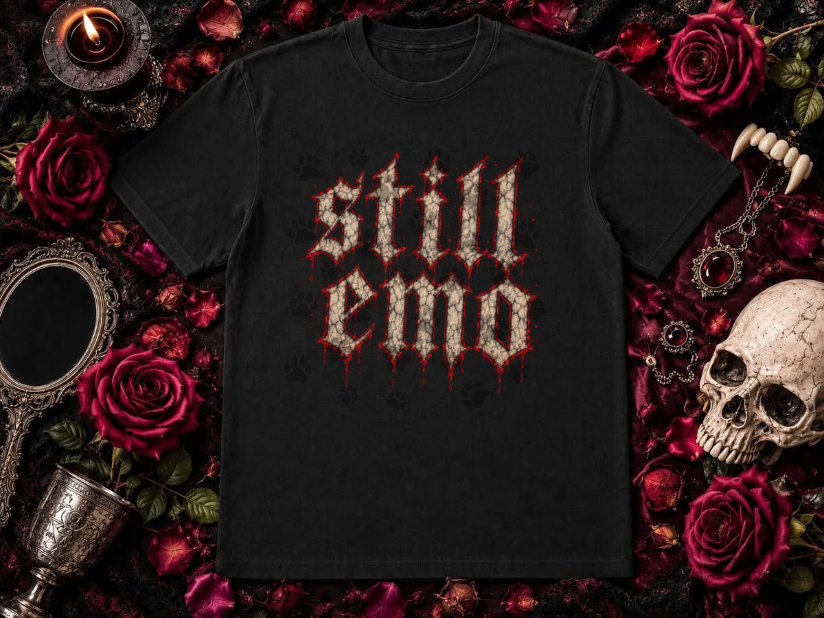 Still Emo Blk tee