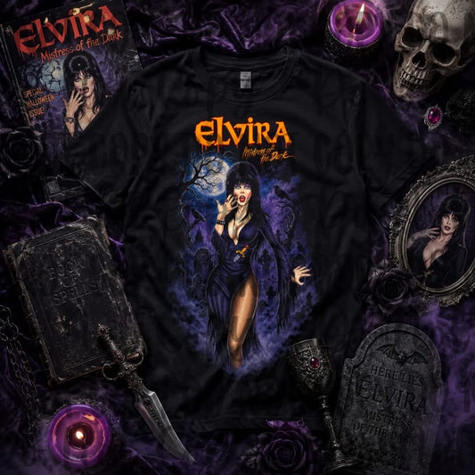 Elvira Mistress of the Dark Blk Tee