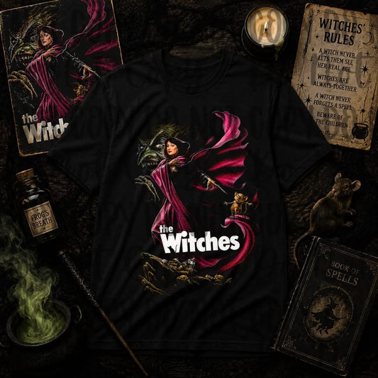 The Witches BLK Tee DTF Transfer