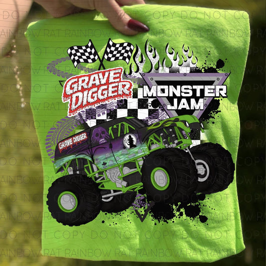 Grave Digger MJ Flames