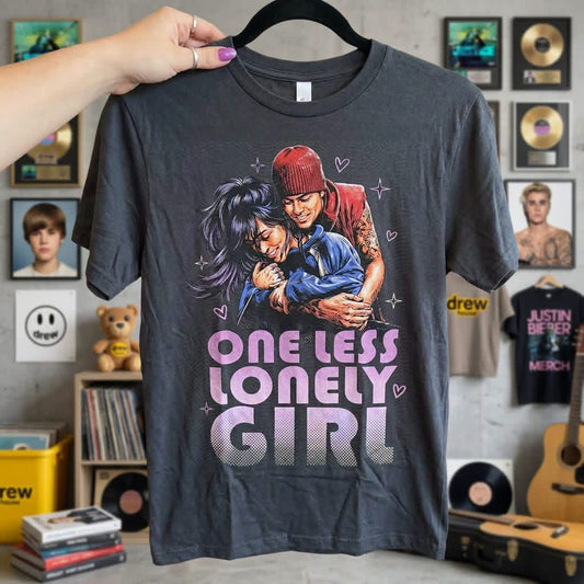 One Less Lonely Girl Blk Tee