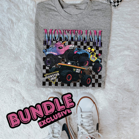 Monster Jam Group Pink