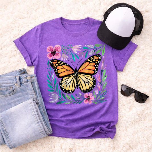 Butterfly Floral Frame