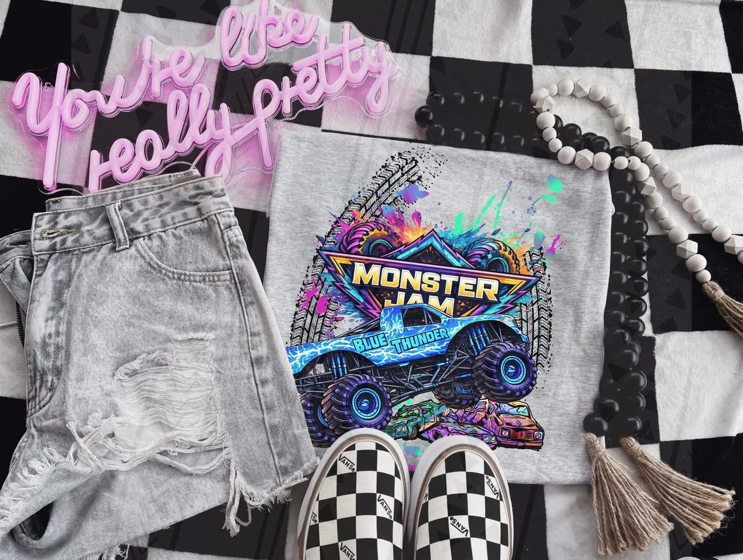 MJ Watercolor Blue Thunder