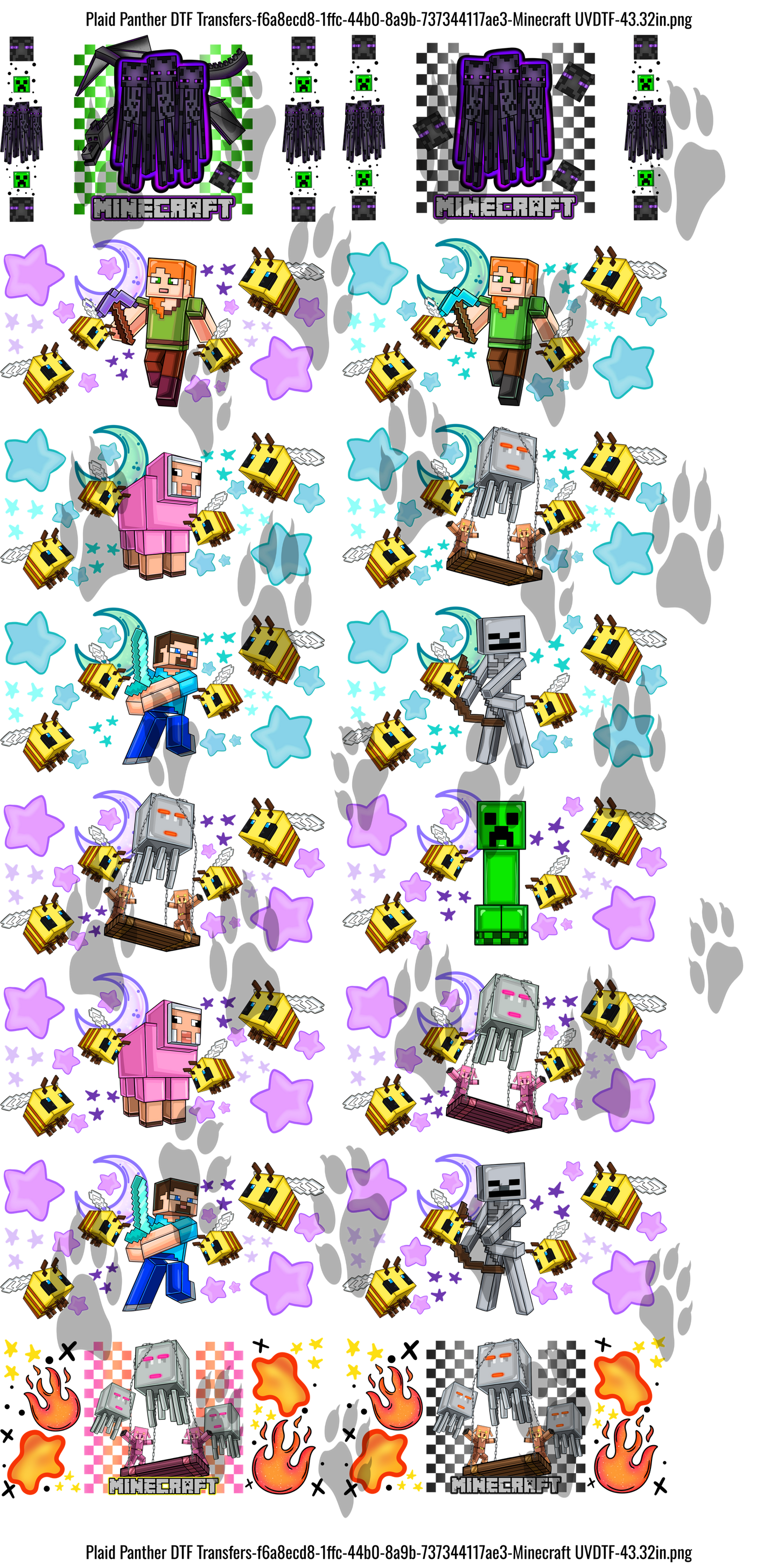 Mine themed uv gangsheet
