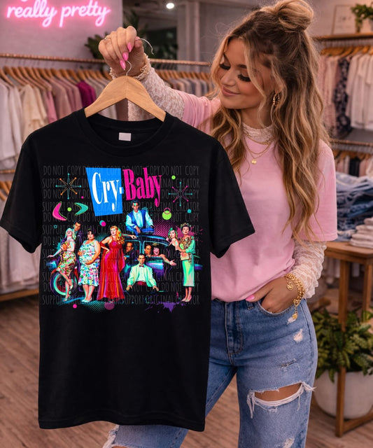 Cry Baby Blk Tee