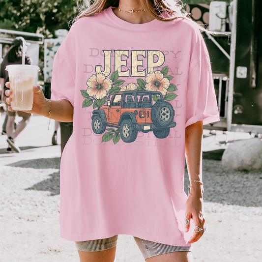 Floral Jeep