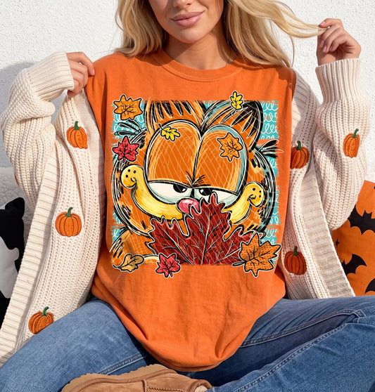 Garfield Odie Fall Leaf Stack