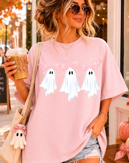 Three Ghosts Pink Bows