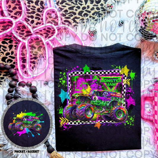 MJ Grave Digger Neon Splatter