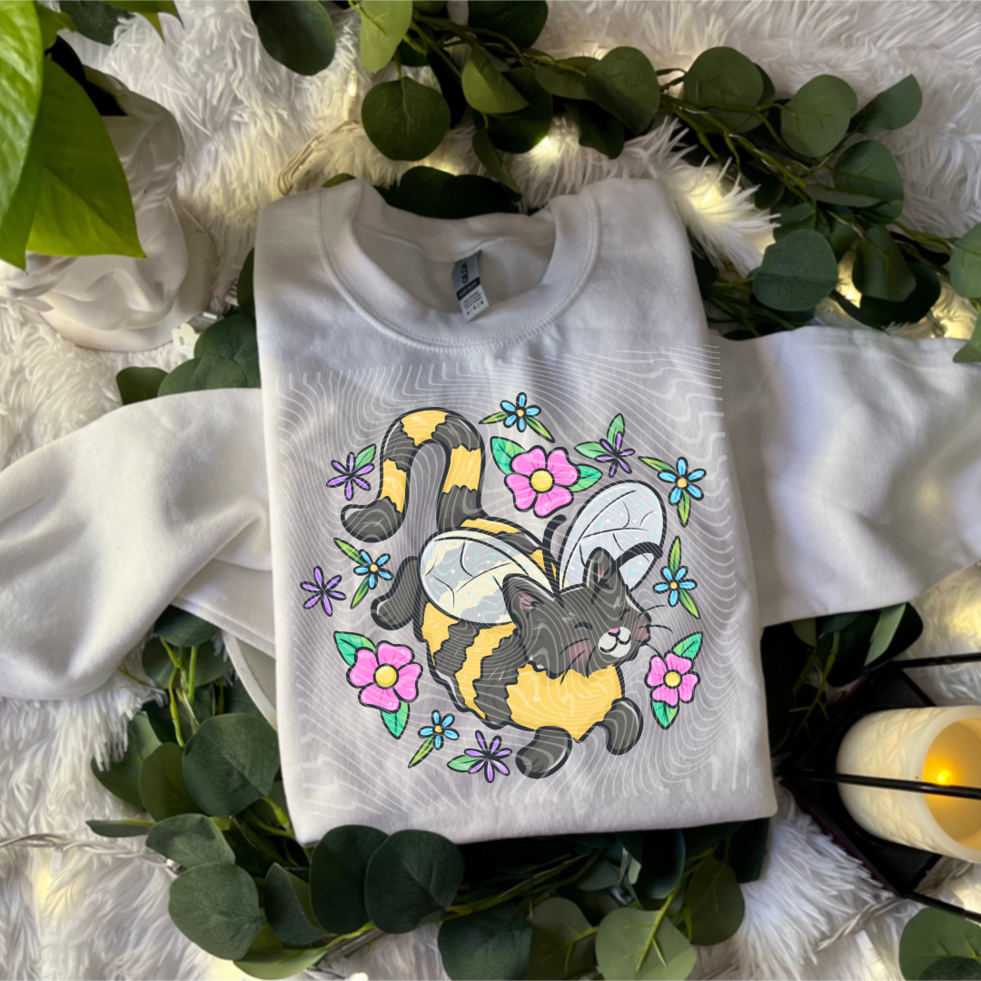 Cat Bee – Plaid Panther DTF Transfers