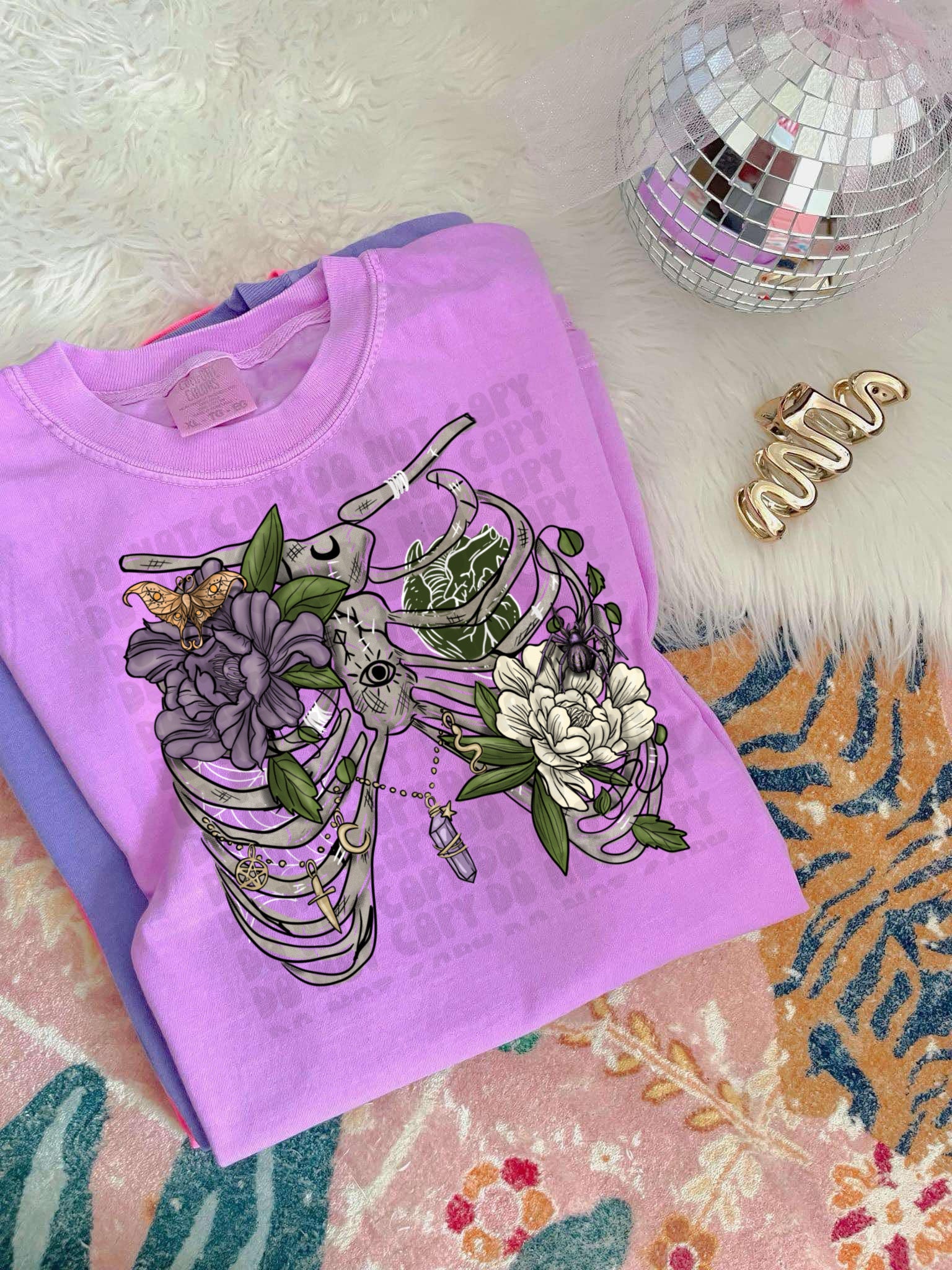 Spring Ribcage – Plaid Panther DTF Transfers