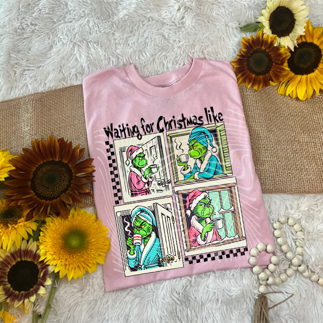 Waiting For Christmas Green Guy