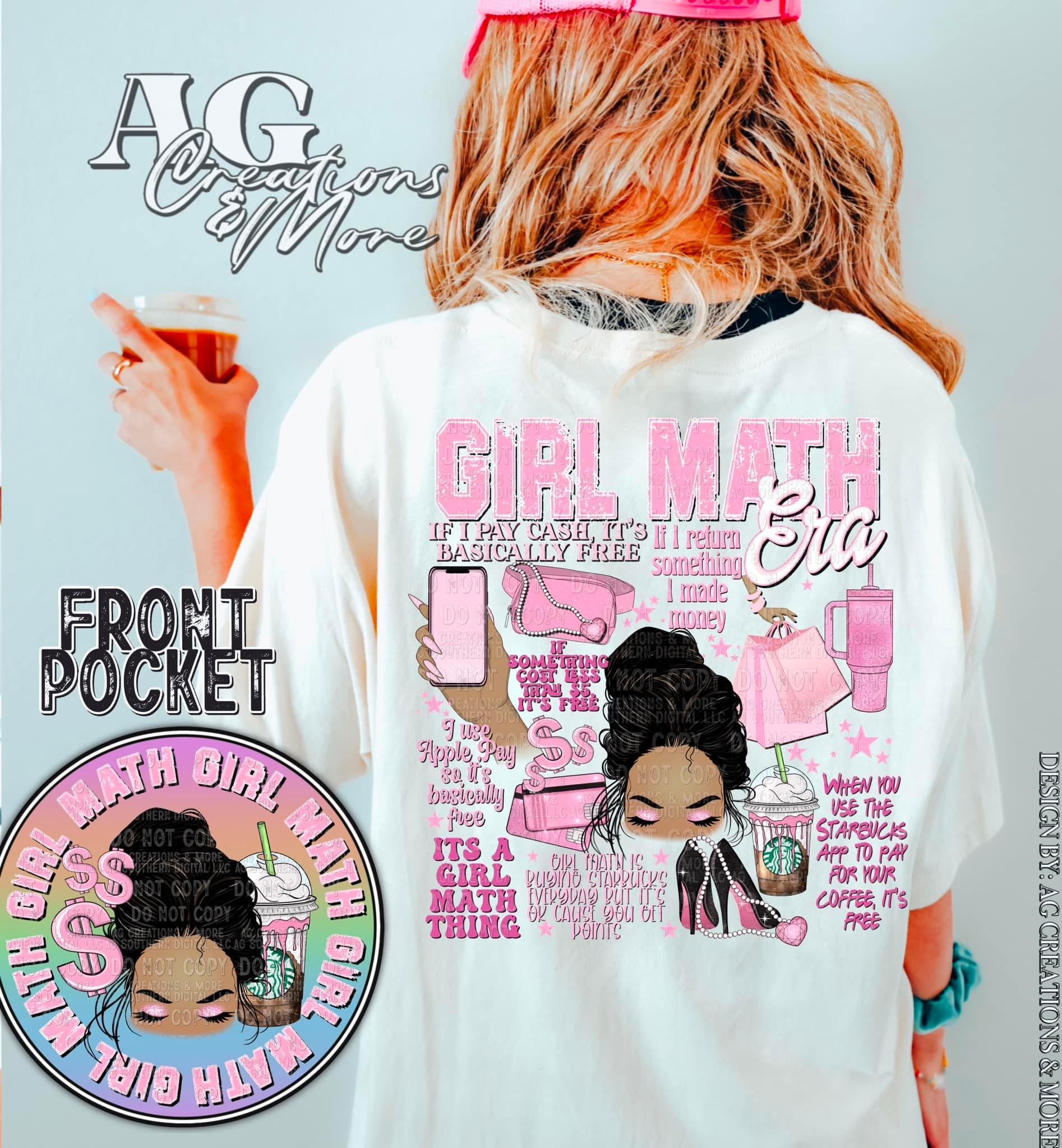 Girl Math Era – Plaid Panther DTF Transfers