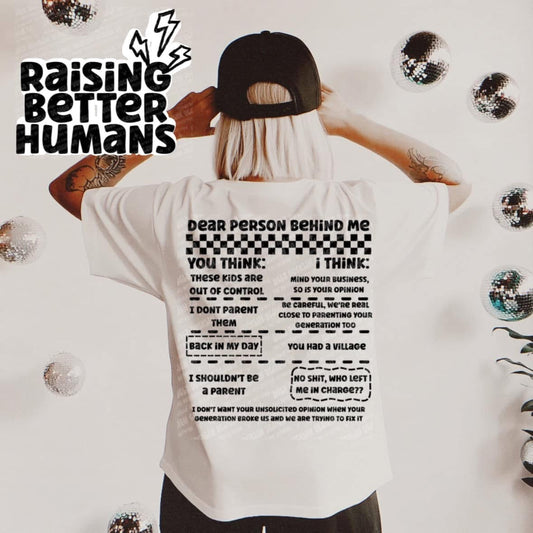 Dear Person Raising Better Humans