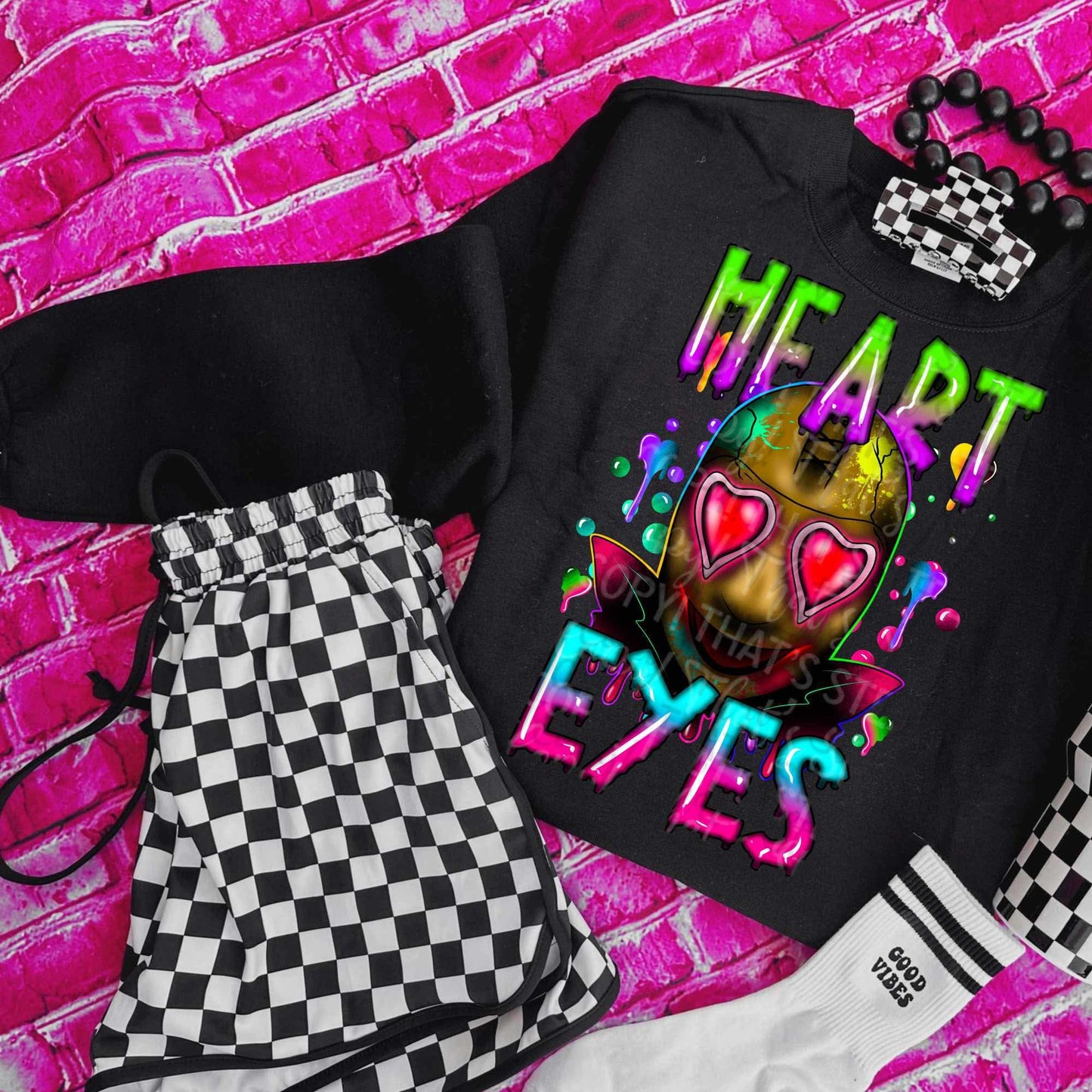 Splatter Heart Eyes
