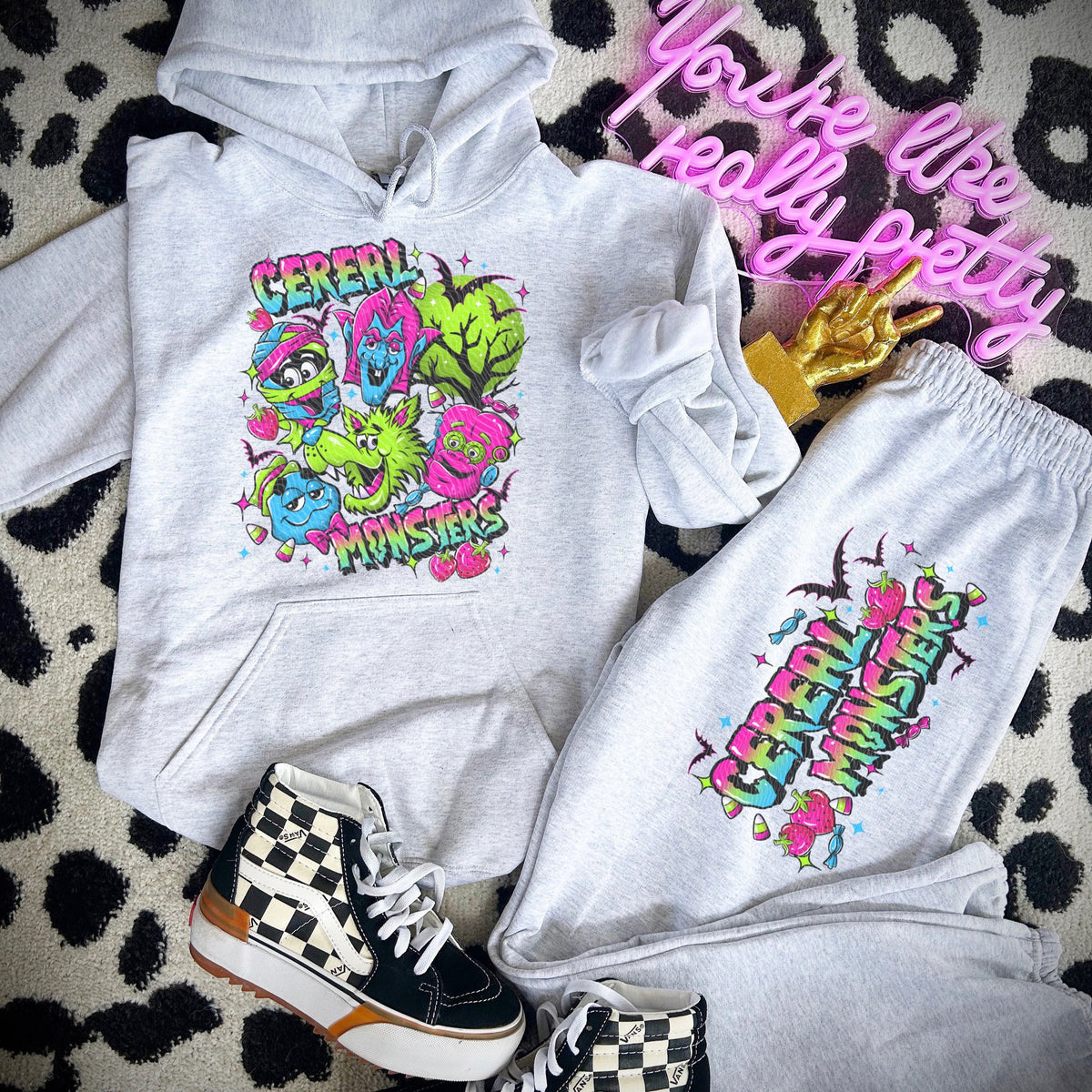 Neon Cereal Monsters