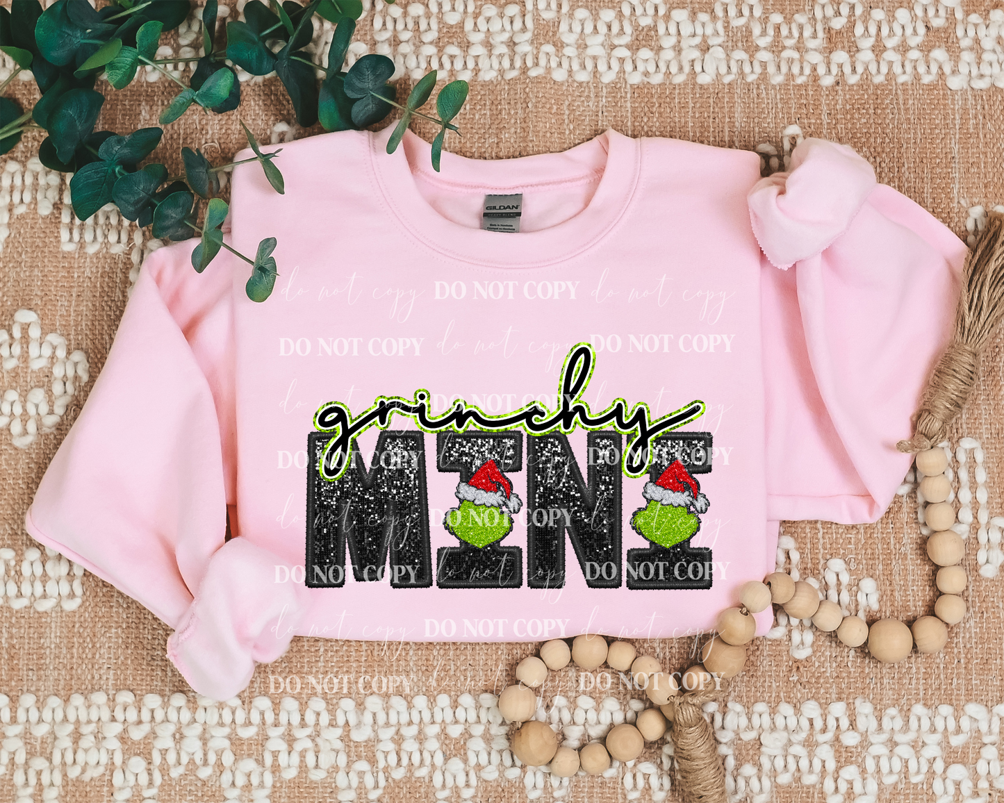 Glitter Grinchy mini