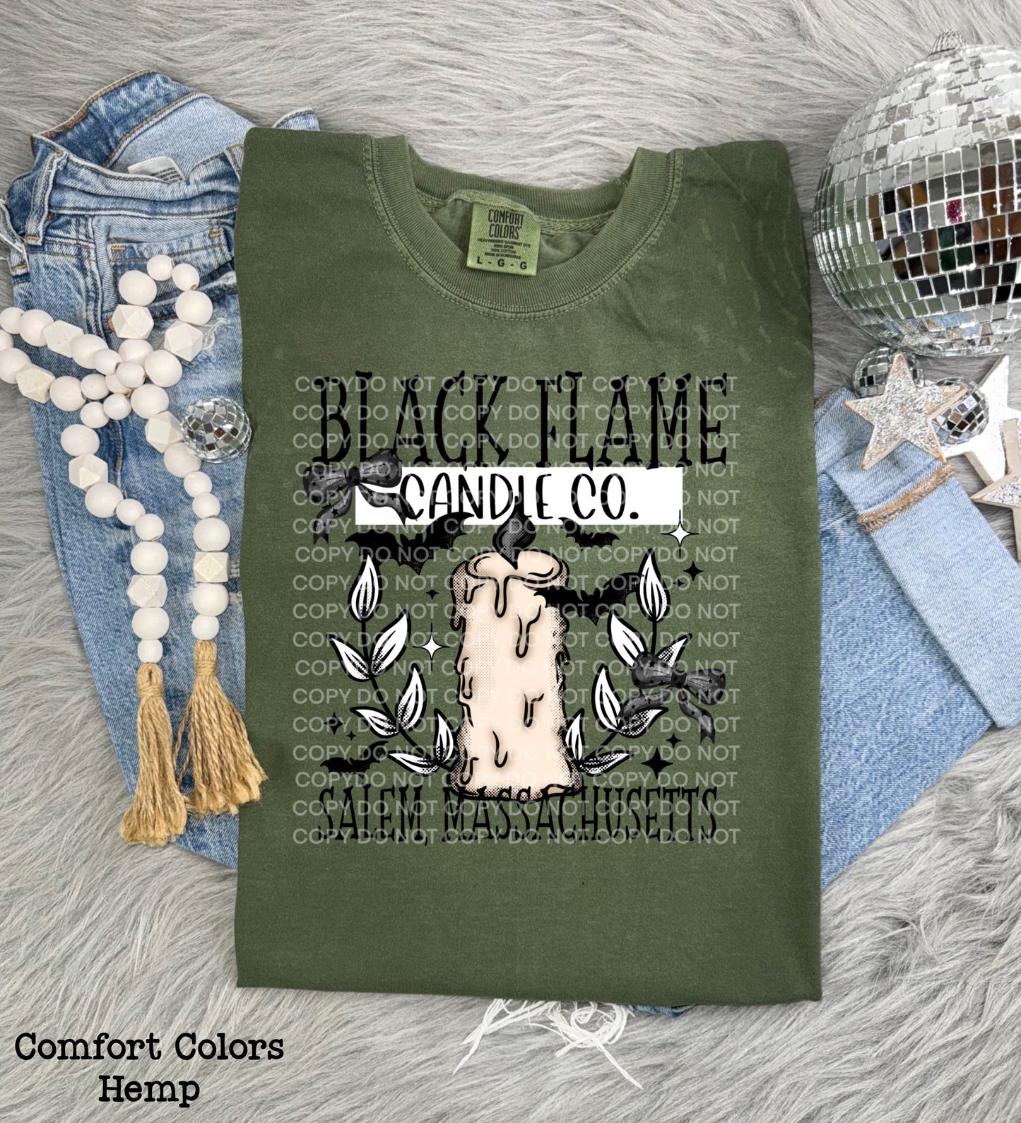 Black Flame Candle
