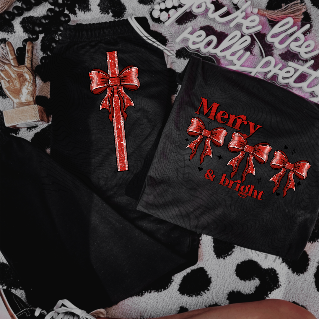 Merry And Bright Christmas Ribbon